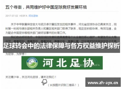 足球转会中的法律保障与各方权益维护探析 足球转会中的法律保障与各方权益维护探析